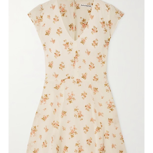 NWT Reformation Deven Floral Mini Dress Mildred Size 6 - Picture 2 of 5